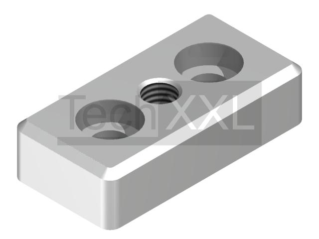 Fußplatte 8 60x30 M10 kompatibel zu Bosch Paletti/Alvaris