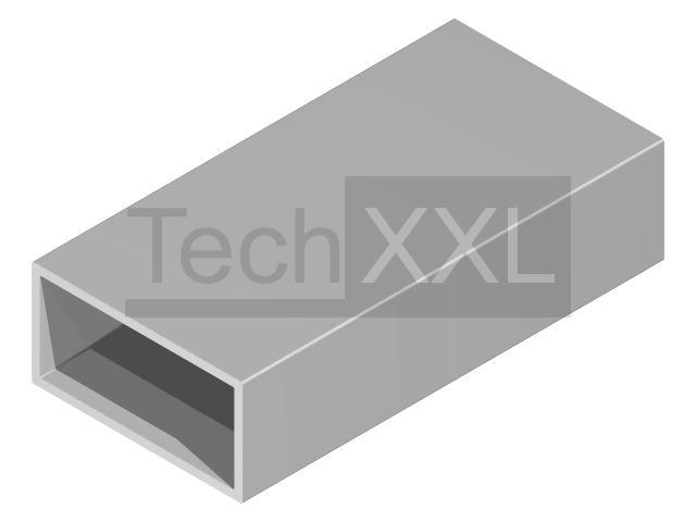 Rechteckrohr 30x20x1 Rw/Rz0,5