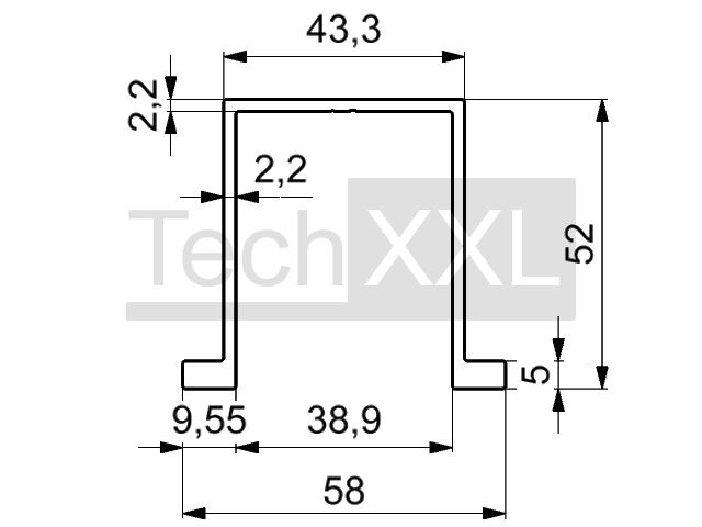 Solarschiene MT Light Plus wie HSOP62